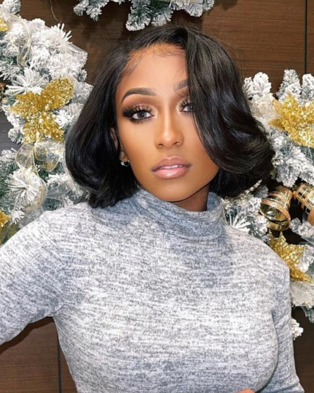 Nazjé Virgin Hair Natural Black Bob Cut HD Lace